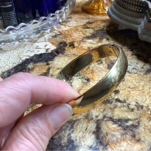 Vintage Monet Gold bangle bracelet